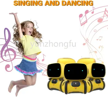Emo-Robot inteligente para niños y niñas, juguete con Sensor de comando de voz para bailar, cantar, bailar y repetir