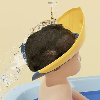 Çocuk Bebek Banyo Duş Başlığı Şampuan banyo bonesi Ayarlanabilir EVA Kap Su Geçirmez Göz Koruması Kulaklık Başlık şampuan kabı 2022