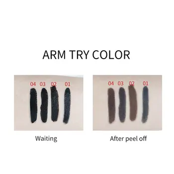 Yarı Kalıcı Kaş Jeli 4 Renk Dövme Kaş Jelleri Tonu Soyulabilir Su Geçirmez Kaş Tonu Makyaj Kozmetik Toptan
