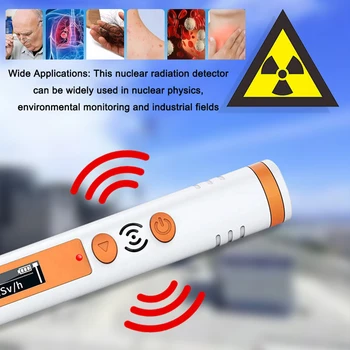 Radyasyon dozimetre Geiger sayacı nükleer radyoaktif X Y β - ışını dedektörü ses ışık alarmı kişisel Doz Geiger sayacı