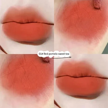 5 Renk Ruj Kadife Mat Sıvı Dudak Sopa Su Geçirmez Dudak Parlatıcısı Uzun Ömürlü Seksi Kadın Dudak Tonu Kiti Güzellik Kozmetik Makyaj