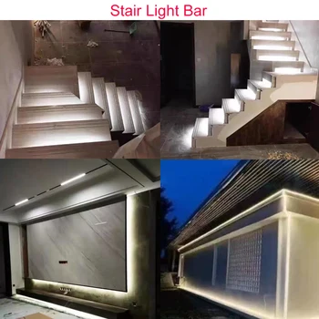 220V Led şerit ışık merdiven lambası Çubuğu 10m 2835 120LEDs/M LED Bant Beyaz Sıcak Beyaz Doğal Beyaz Dekorasyon Oturma Odası için