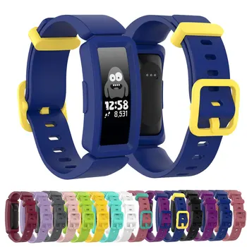 Çocuk Watchband Fitbit ace 2 Çocuklar Smartwatch Yumuşak Bant Silikon saat kayışı Bilek Bilezik Fitbit Inspire / Inspire HR