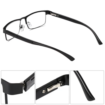 Popüler erkek Titanyum Alaşımlı Iş okuma gözlüğü Asferik 12 katmanlı Kaplamalı Lensler Görüş Bakımı Presbiyopi Gözlük