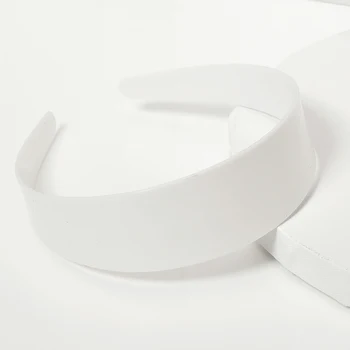 5 adet Beyaz Siyah Bantlar Plastik 3.8/4.8 cm Geniş Düz Çerçeve Hairbands Bankası Ayarı Takı Yapımı için el Yapımı Aksesuarlar DIY