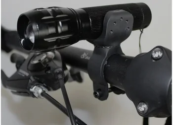 360 Derece Rotasyon bisiklet ışığı Braketi Taşınabilir Bisiklet lamba standı Tutucu LED el feneri Torch Kelepçe sabitleme kıskacı Aksesuarları