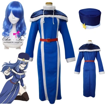 Anime Peri Kuyruk Juvia Lockser Cosplay Kostüm Kadın Mavi Kıyafet Cosplay Kostüm Peruk Cadılar Bayramı Karnaval Parti Kıyafet Kadınlar İçin