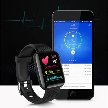 D13 akıllı saat Erkekler Kan Basıncı Su Geçirmez Smartwatch Kadınlar nabız monitörü Spor İzci İzle Spor Android IOS İçin