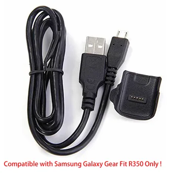 Gosear şarj doku İstasyonu Şarj Cradle w / samsung USB kablosu Galaxy Dişli Fit 2 R350 R380 R381 akıllı saat Aksesuarları