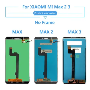 Yeni LCD İçin Xiaomi Mi Max 1 2 3 LCD Ekran Dokunmatik Ekran Digitizer Meclisi Değiştirme Mi MAX1 MAX2 MAX3 LCD + Çerçeve