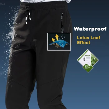 LNGXO Polar yürüyüş pantolonu Kadın Softshell Trekking Tırmanma Kamp kayak pantolonu Açık Su Geçirmez Kış Sıcak Pantolon Artı Boyutu