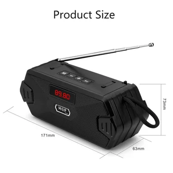 HF-F216 Taşınabilir kablosuz bluetooth hoparlör Stereo Bas Sütun Açık USB Hoparlörler FM Radyo AUX TF MP3 iPhone Xiaomi İçin
