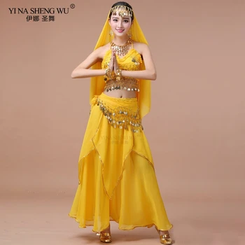 Hint Dans Kostümleri Bollywood Mısır Oryantal Dans Performansı Giyim Dans Elbise Oryantal Dansöz Uygulama Kostümleri Yetişkin