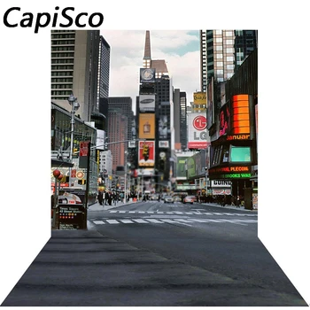 Capisco Modern şehir sokak meşgul yol fotoğraf stüdyosu arka çocuk bebek fotoğraf arka plan fotoğraf backdrop