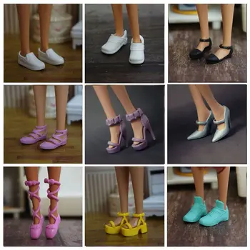 30 Stilleri Renkli 1/6 Bebek yüksek topuklu ayakkabılar Orijinal Bebek Ayakkabıları Rahat Sandalet Çizmeler Süper Model FR Bebek Ayak Uzunluğu 22cm