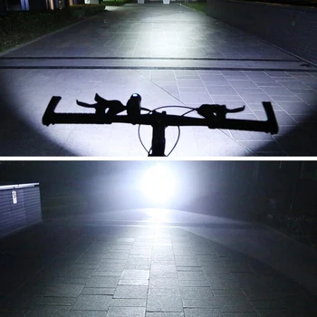 INBIKE 1000 Lümen bisiklet ışık Ultra parlak Ultralight bisiklet ön LED el feneri Lambası şarj edilebilir meşale 18650 Pil LX210