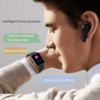 Lıge Yeni Bluetooth Cevap Çağrı akıllı saat Erkekler Tam Dokunmatik Arama Spor İzci IP67 Su Geçirmez Smartwatch Kadın Erkek + Kutu