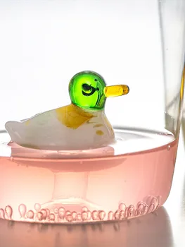 Güzel Hayvan Su Bardağı Yaratıcı Tasarım Dekoratif Cam Severler Fincan Hediye Konak Fincan Kahvaltı süt kupası Suyu İçecek Fincan