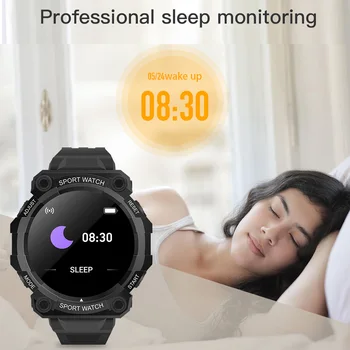 Yeni Spor akıllı saat Erkekler Kadınlar FD - 68 Çok Arama Fonksiyonu Smartwatch Kalp Hızı İzleme Android Ios için Bileklik