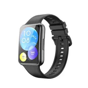 Silikon Bant İçin Huawei İzle FİT 2 Kayış akıllı Bilek watchband metal Toka spor Yedek bilezik fit2 correa Aksesuarları