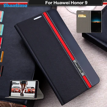 Kitap Kılıfı İçin Huawei Onur 9 Flip Case Pu deri telefon kılıfı İçin Huawei Onur 9 İş Durumda Yumuşak Tpu Silikon arka kapak
