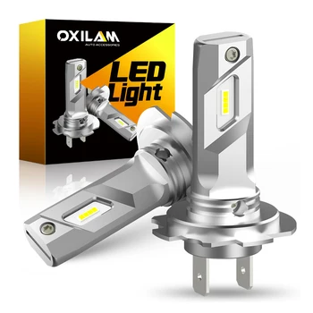 OXILAM 2 Adet 16000LM H7 LED Canbus Fansız kafa lambası ampulleri Kablosuz H7 LED Mini Ampul 360 Araba Kafa lamba ışığı H7 LED CSP Çip 12V