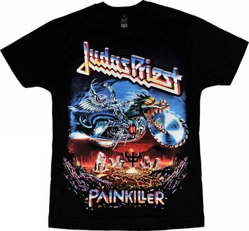 Sert Kaya Punk Metal Punk Grubu Judas Priest Ağrı Kesici Erkekler Unisex T-shirt T Shirt Sıcak Konu Erkekler Kısa Kollu artı BOYUTU