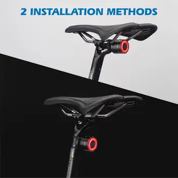 Antusı Bisiklet akıllı otomatik fren algılama ışığı IPx6 su geçirmez LED Şarj Bisiklet Arka Lambası Bisiklet arka ışık aksesuarları Q3