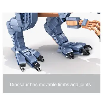 Jurassic Dinozor Dünya Büyük Dinozor Yapı Taşı Spinosaurus çocuk Bulmaca Monte Yapı Taşı Oyuncak Hediye