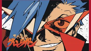 Anime Tengen Toppa Gurren-Lagann Cosplay Kamina Gözlük Komik Yakışıklı Güneş Gözlüğü Cosplay Kostüm Aksesuarları Sahne Cadılar Bayramı