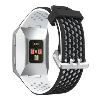 Spor Silikon Saat Kayışı Fitbit İyonik için Nefes kordon akıllı saat Bileklik saat kayışı Bilezik Aksesuarları