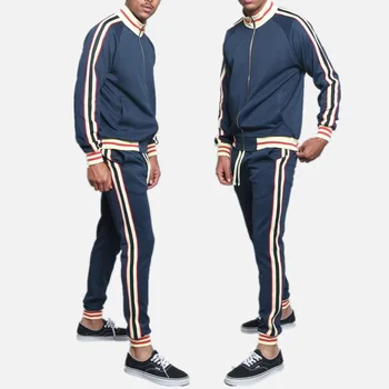 MDC Özel Ceket Yüksek Kalite Toptan Fabrika 2021 Erkek Eğlence Spor Eşleşen Renk İki Parçalı Takım Elbise