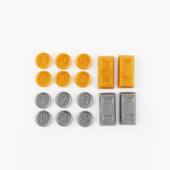 MOC Altın Tuğla altın madalyonlar Boyama Şehir Arkadaş Mini Aksesuarları Minifigurine Rakamlar Yapı Taşları Eğitici Oyuncaklar hediyeler