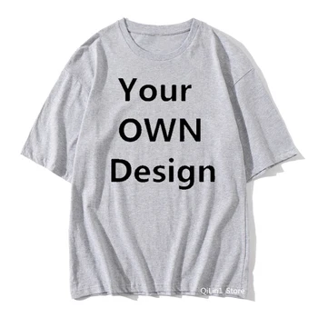 Erkek / kadın T Shirt Yaz 2022 Düz Renk T Shirt Homme Özelleştirmek DIY özel tişört Baskı Kendi Logo Tasarım Tees Tops
