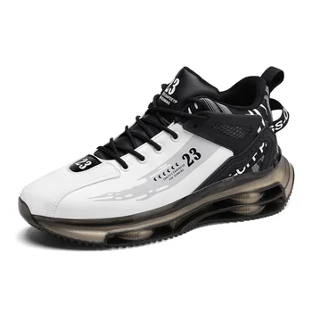 Marka erkek sneakers koşu örgü nefes siyah basketbol ayakkabıları Yeni moda açık koşu spor erkek ayakkabısı Tenis Masculino