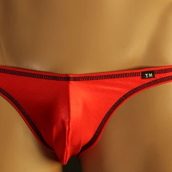 Yeni erkek Örgü Thongs Yumuşak İç Çamaşırı Bikini Kısa G-string Dışbükey Kese Külot Kısa Sissy Külot erkek Erotik İç Çamaşırı