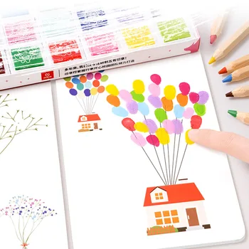 DIY Eğlenceli çocuk Parmak Boyama Çizim Erken Oyuncaklar Çocuklar Faaliyetleri Doodle Kitap Hayvan Bahçe Anaokulu DIY El Yapımı Oyuncaklar