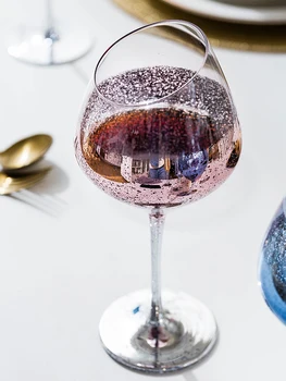Yaratıcı Yıldızlı cam şarap kadehi Kadeh şampanya bardakları Ev Içme Kristal Kokteyl Güzel çay bardakları Tesisat Bar Drinkware