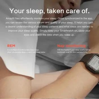 YENİ 2020 Amazfit Neo akıllı bluetooth saat Smartwatch 5ATM İzleme 28 Gün Pil Ömrü İzle Android IOS Telefon İçin